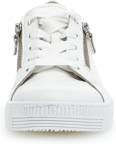 Gabor Damen Low-Top Sneaker | Frauen Halbschuhe | Wechselfussbett | Best Fitting 38 EU Weiss 21, 38