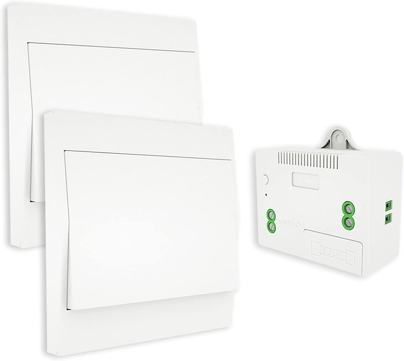 MOES RF433 Funkschalter Batterielose, Funk Lichtschalter Keine Batterie, Wandlichtsschalter Selbstve