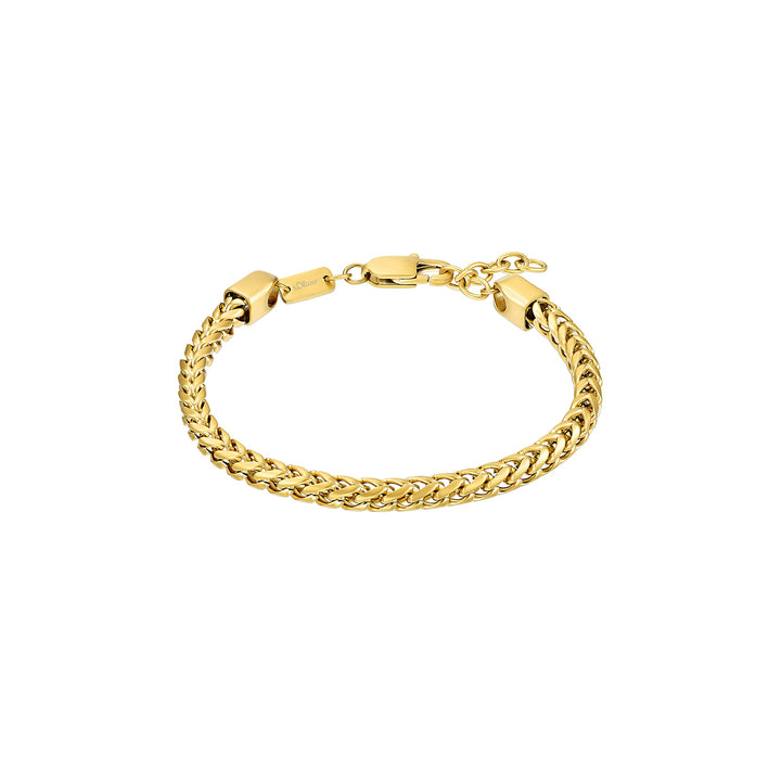 s.Oliver Identarmband Edelstahl Herren Armschmuck, Silber, Kommt in Schmuck Geschenk Box Gold, Gold