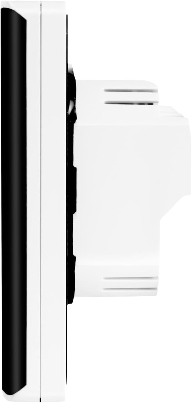 Modernes und elegantes Touchscreen Thermostat mit Programmiermöglichkeiten und inklusive Bodenfühler