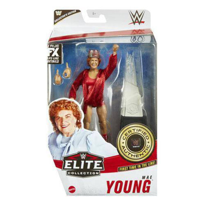 WWE Collector's Edition Mae Young Elite 81 Exclusive Wrestling Figur