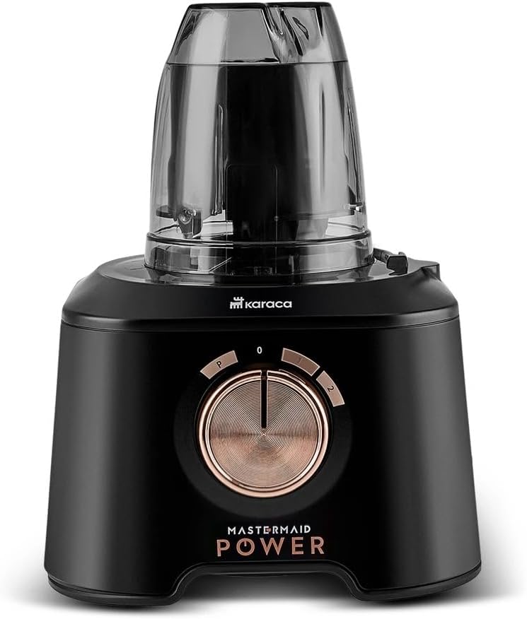 Karaca Mastermaid Power Max 11 in 1 - Multifunktions Küchenmaschine mit Mixer, Reibe, Blender, Rührm