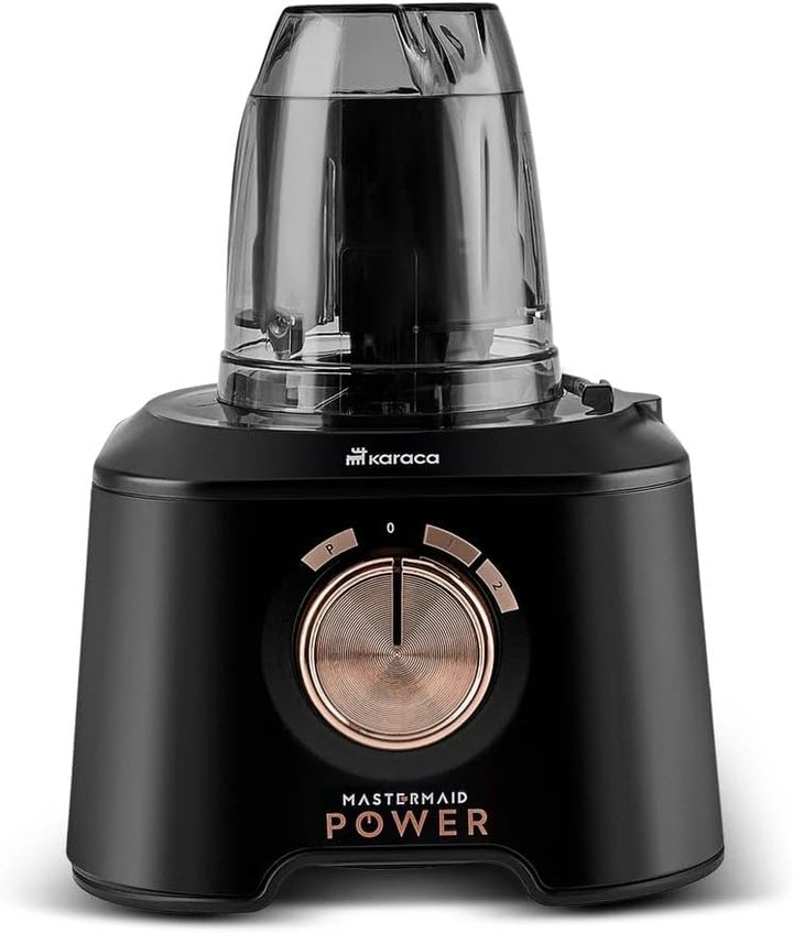 Karaca Mastermaid Power Max 11 in 1 - Multifunktions Küchenmaschine mit Mixer, Reibe, Blender, Rührm