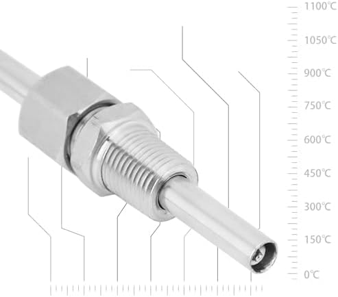 Walfront - Thermoelement Typ K, Temperaturfühler 1/8 Zoll (3 mm) NPT-Gewinde, Abgastemperatursonde m