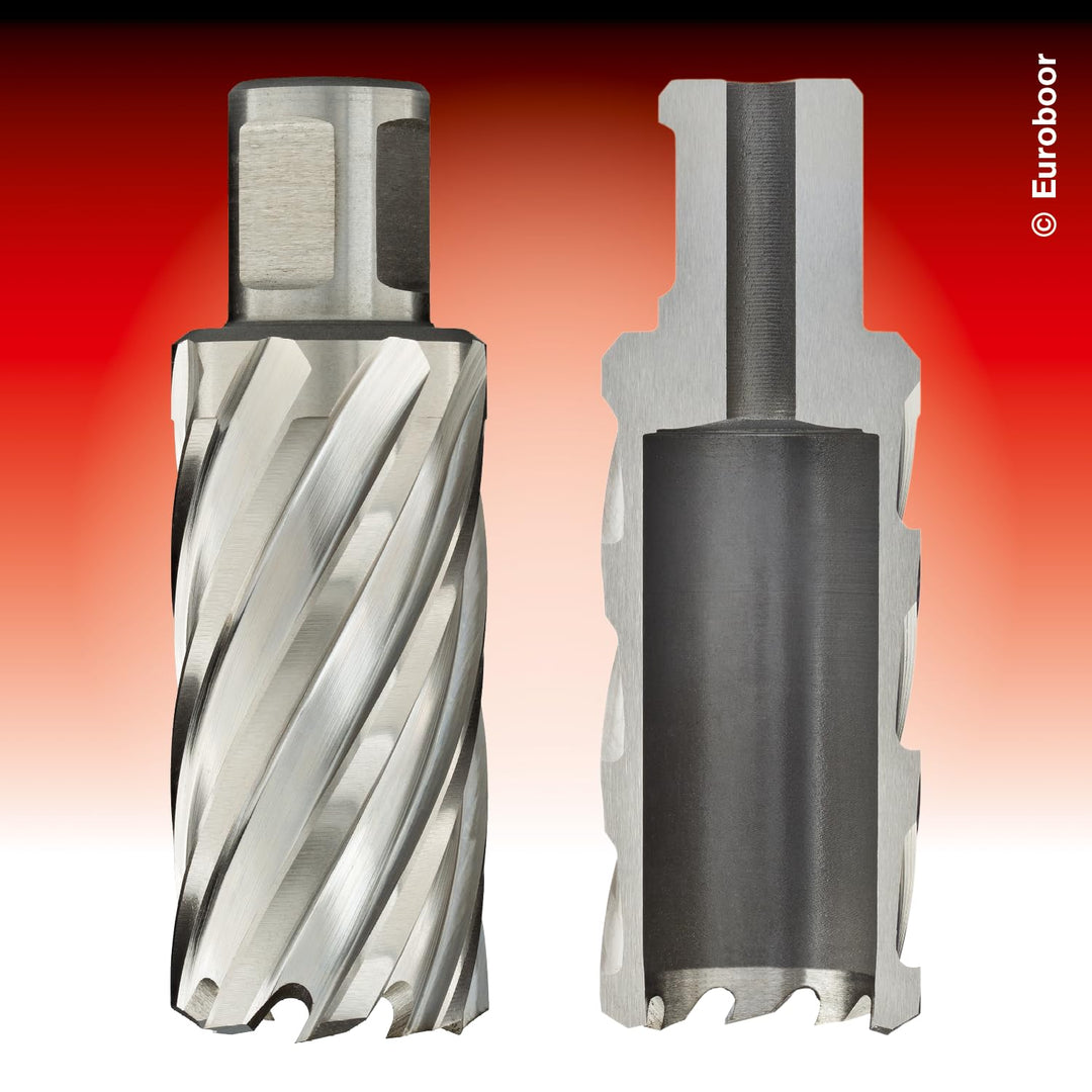 HCS.120 HSS Kernbohrer - Bohrtiefe: 30 mm - Aussendurchmesser: 12 mm - Anschluss: Weldon - Grösse: 1