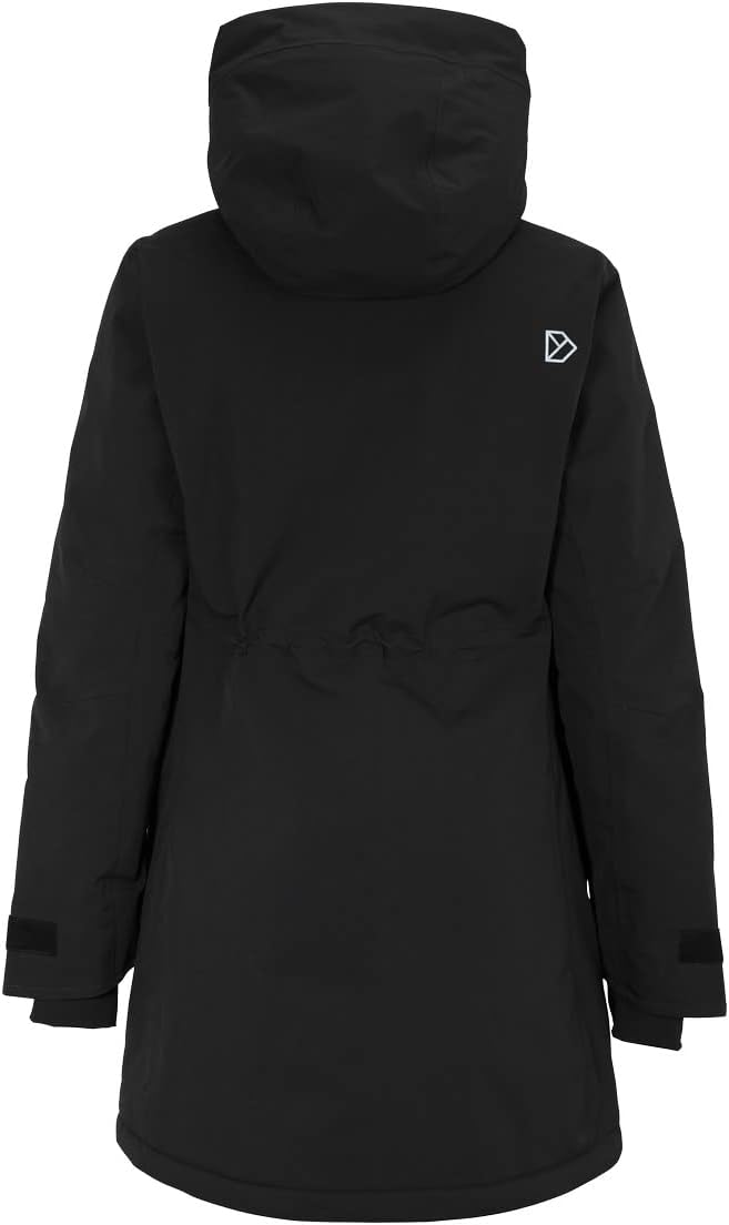 Didriksons Damen Winterjacke CIANA PARKA 2 36 Schwarz, 36 Schwarz