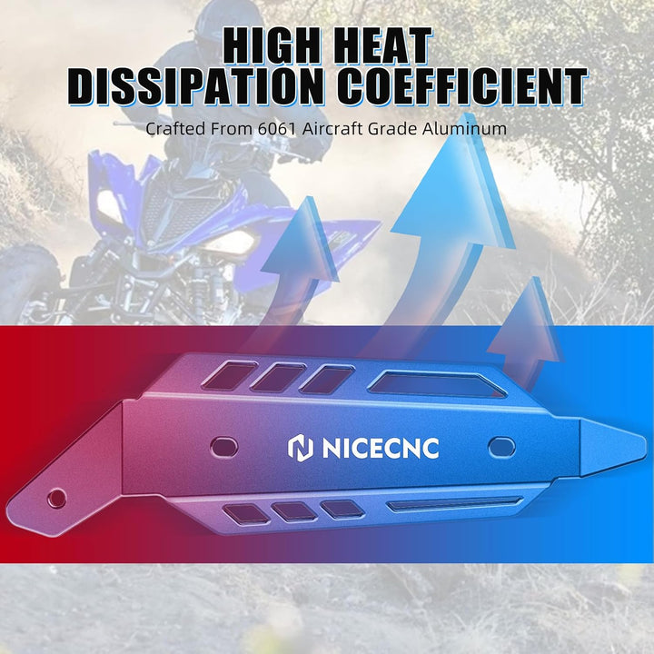 NICECNC Blue Mid Pipe Heat Shield blau, blau