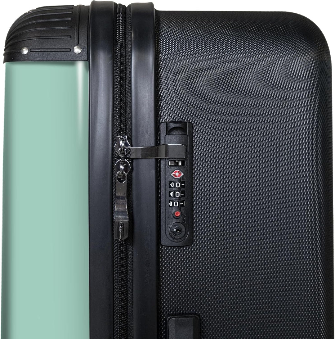 NoBoringSuitcases.com® Koffer XL Gross 77x51.5x28 cm Hartschale Reisekoffer 4 Rollen Leicht Koffer T