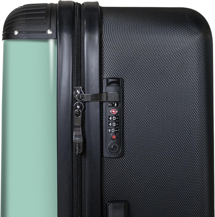 NoBoringSuitcases.com® Koffer XL Gross 77x51.5x28 cm Hartschale Reisekoffer 4 Rollen Leicht Koffer T