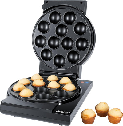 Steba CM 3 Cake-Maker "3 in 1",3 antihaftbeschichtete Platten für Cake-Pops, Muffins und Donuts,Plat
