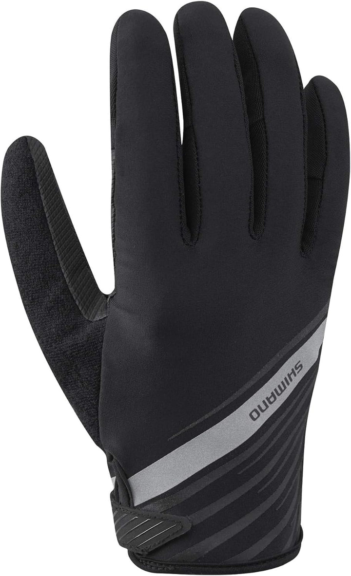 SHIMANO Lange Handschuhe SH, Unisex Erwachsene, Schwarz, M