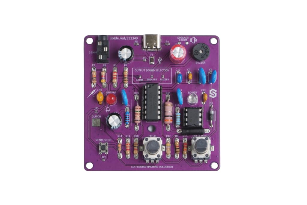 Soldered Lo-Fi Noise Machine Solder Kit | Made in EU | 333349