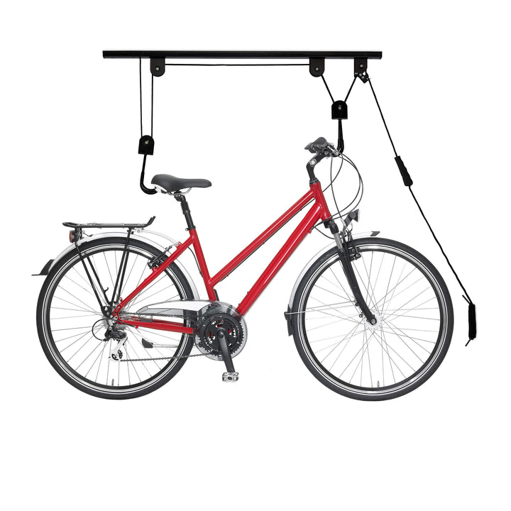 Relaxdays Fahrradlift, bis 20 kg, Deckenlift mit Seilzug, Stahl, für Garage &amp; Keller, Fahrrad Decken