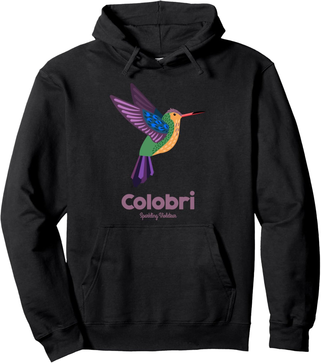 Colobri, funkelnder violetter Kolibri! Kollektor Pullover Hoodie