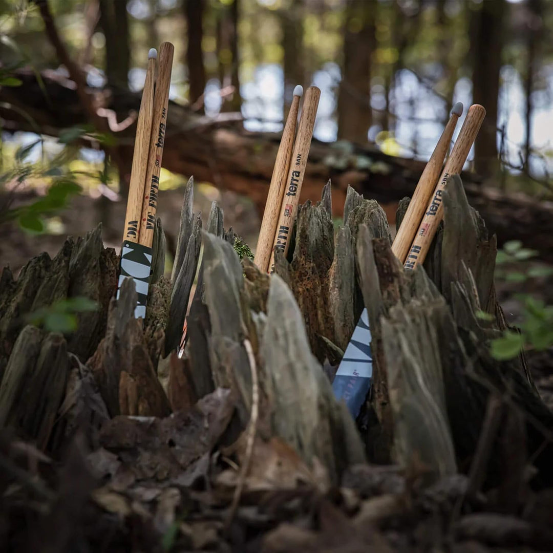 Vic Firth - American Classic® Terra Serie Trommelstöcke 5BTN - American Hickory - Nylonspitze - 4 Pa