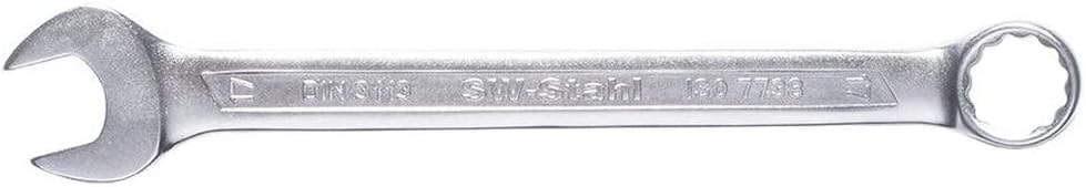 SW-Stahl 00827L Gabelringschlüssel 36 mm I Maulschlüssel SW 36mm I Ringschraubenschlüssel I Doppel-S