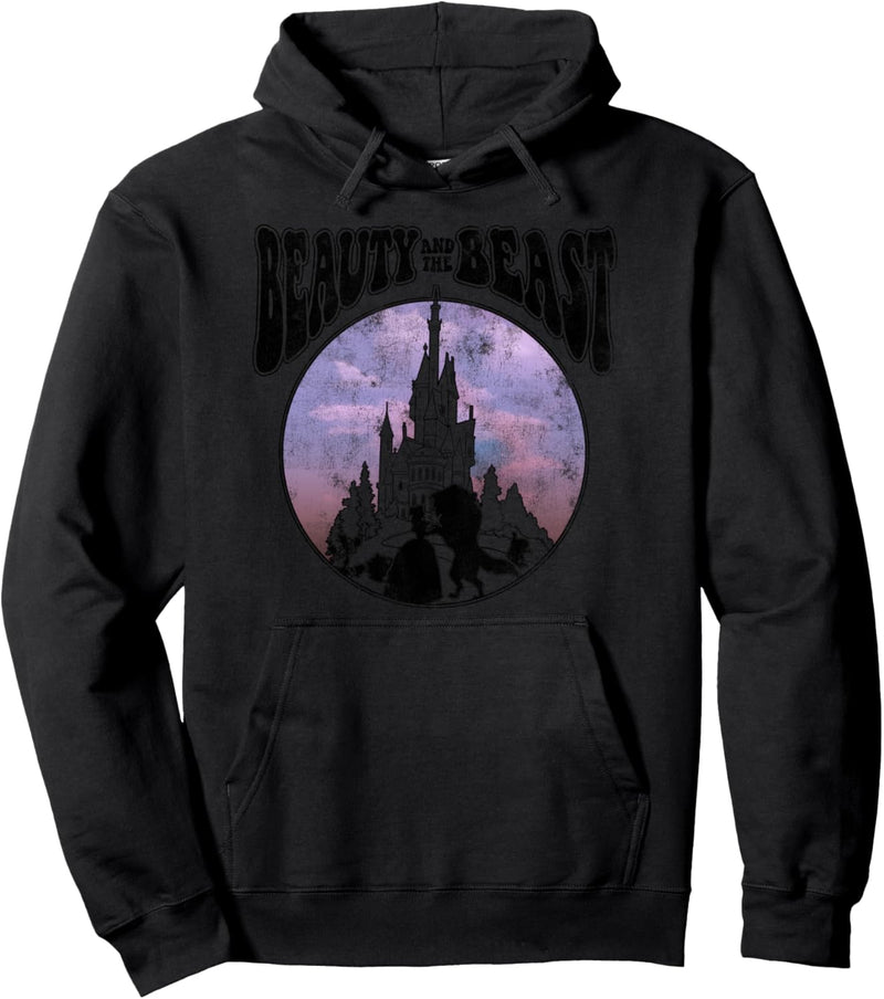 Disney Beauty And The Beast Belle And Beast Vintage Pullover Hoodie