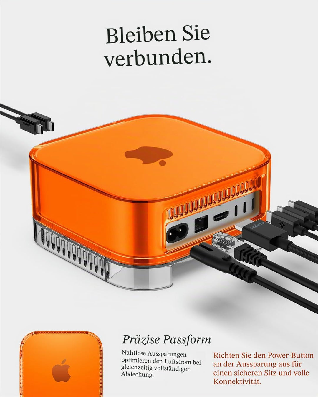 Spigen Classic C1 Hülle mit eingebautem Luftfilter Ständer Entwickelt für Mac mini M4 / M4 Pro Chip