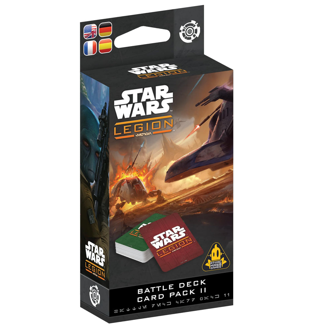 Asmodee, Star Wars: Legion – Battle Deck Card Pack II (Gefechtskarten-Set II), DE-Version, Tabletop-