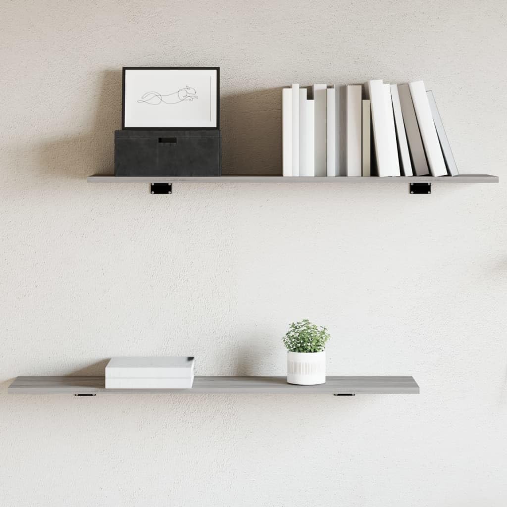 vidaXL Wandregale 4 STK., Wandregal Pflegeleicht, Hängeregal für Wohnzimmer Büro, Bücherregal Wandbo