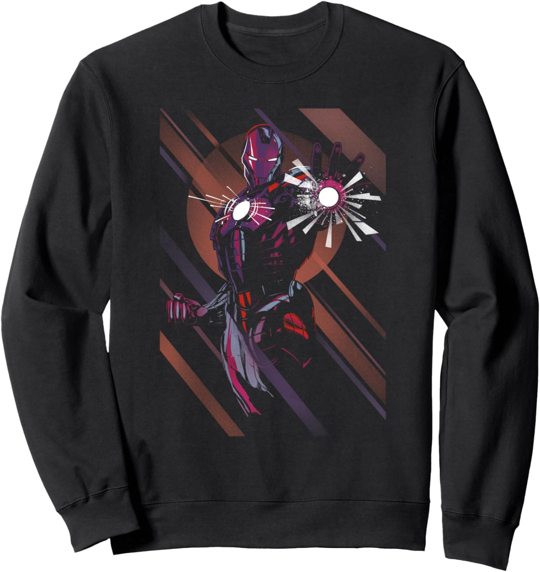 Marvel Iron Man Hovering Blast-Off Geometric Sweatshirt