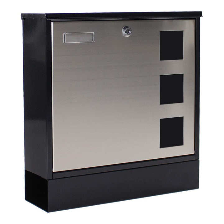 Rottner Briefkasten Design Mailbox Zylinderschloss 2 Schlüssel Sichtfenster Zeitungsbox Namensschild