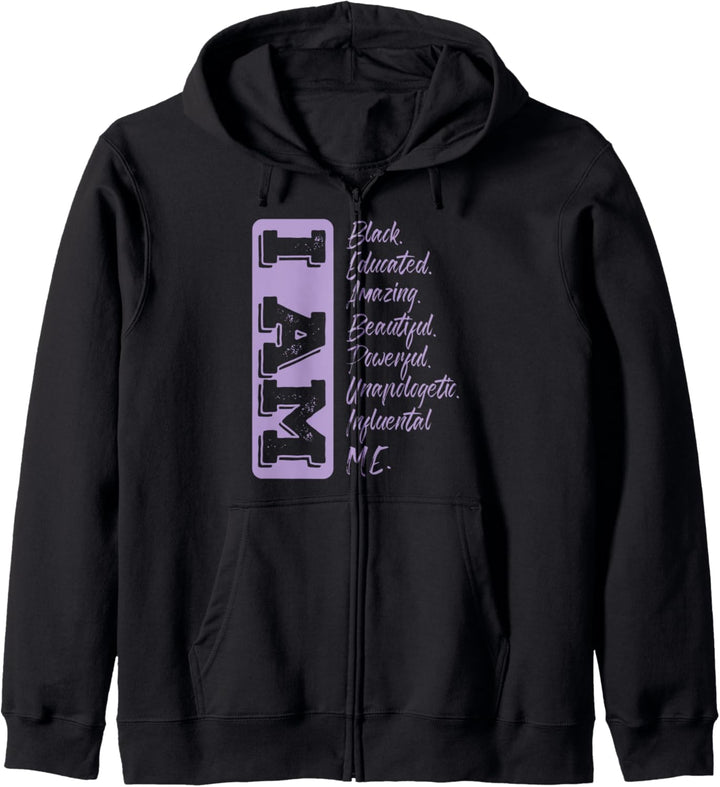 Ich bin Black History Month Stark Gebildet Stolz Afrikanisch Kapuzenjacke