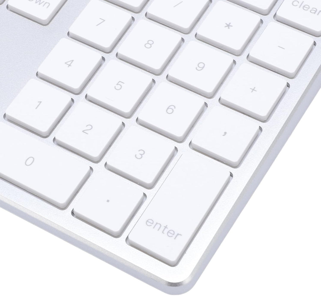 Denash Nummernblock, Kabellos, 35 Tasten, Wiederaufladbare Tastatur mit Dreifacher Geräteumschaltung