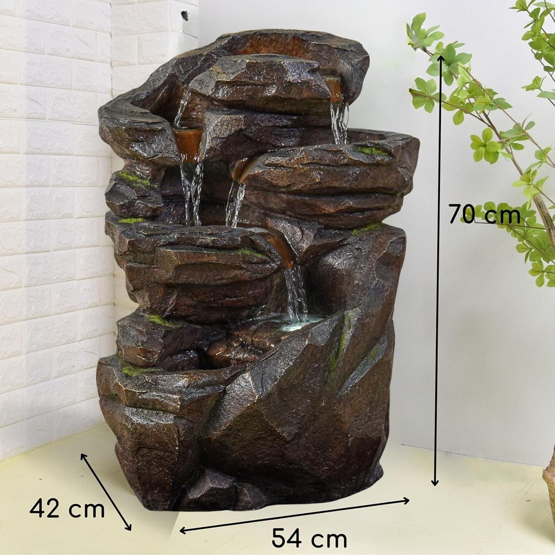 XL Gartenbrunnen Wasserfall Niagara - Natural Waterfall Fountain Outdoor and Indoor - Zen and Decora