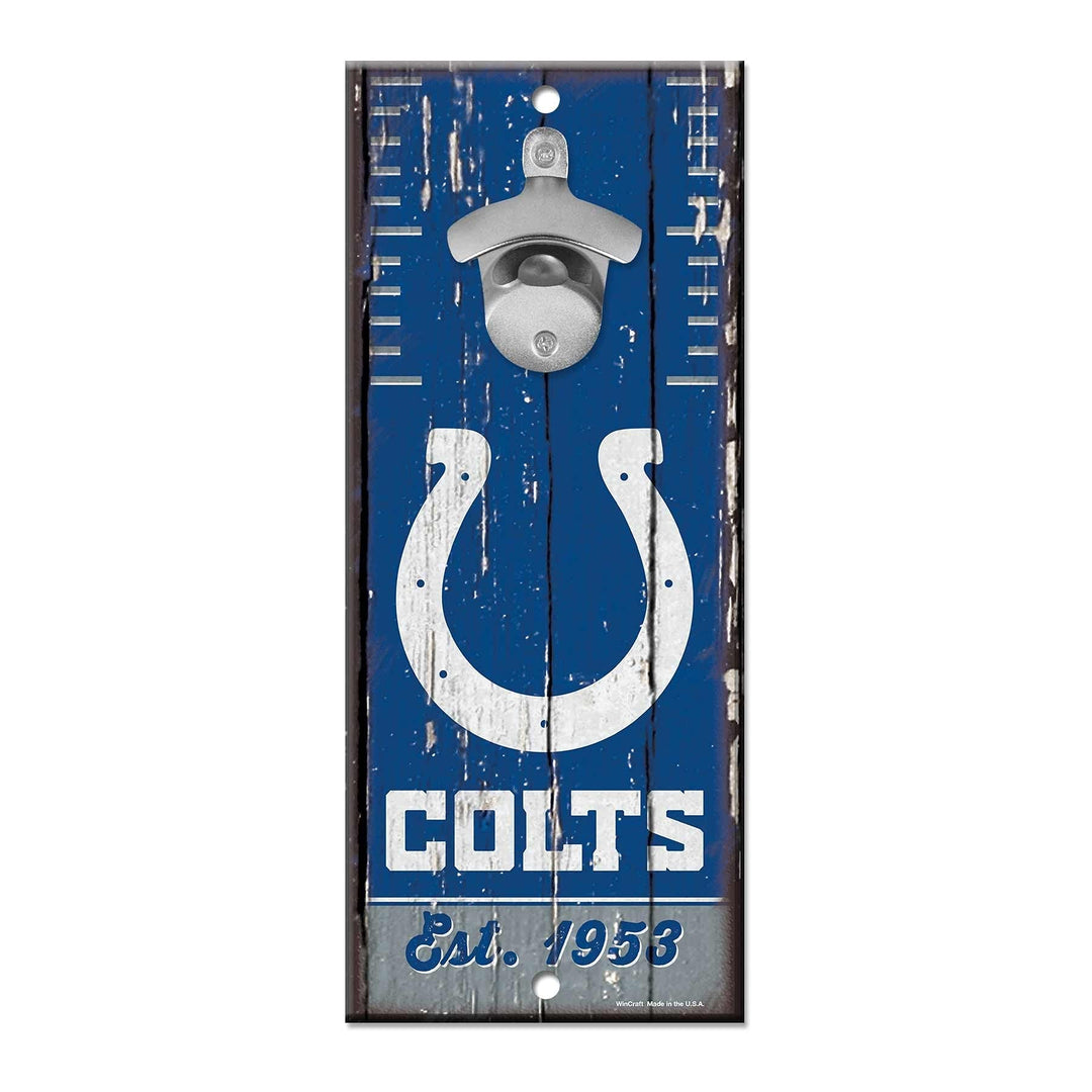 Wincraft Indianapolis Colts NFL Schild mit Flaschenöffner