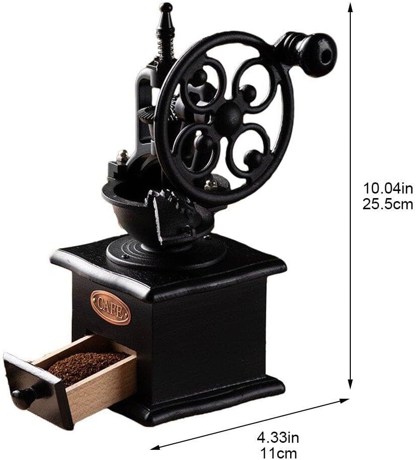 Manuelles Kaffeemühle Retro Ferrris Rad Kaffeebohnenschleife Tragbare Kaffeebohnen -handschleifmasch