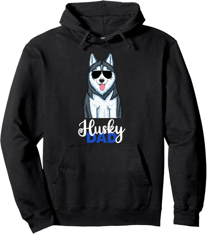 Husky Dog Papa Sibirian Husky Dad Pullover Hoodie