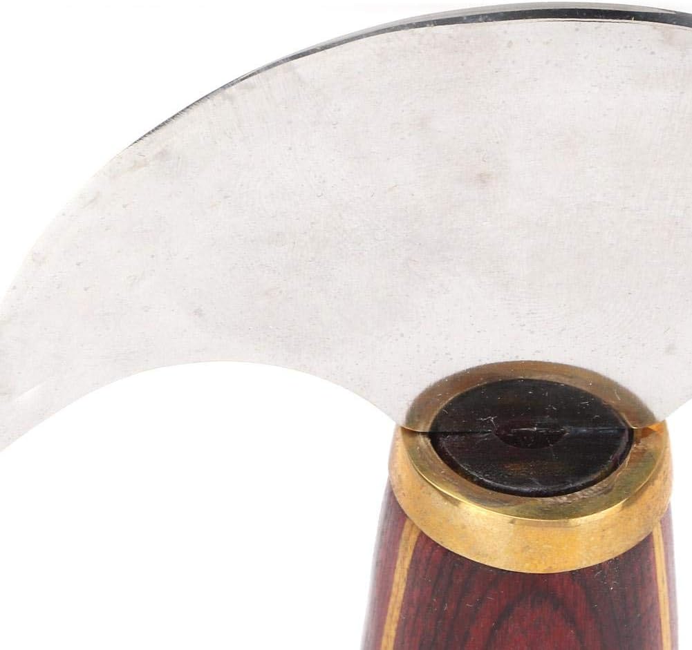 Leder Schneidmesser Holzgriff vorne Stahl DIY Leathercraft Korrekturwerkzeug(S), S