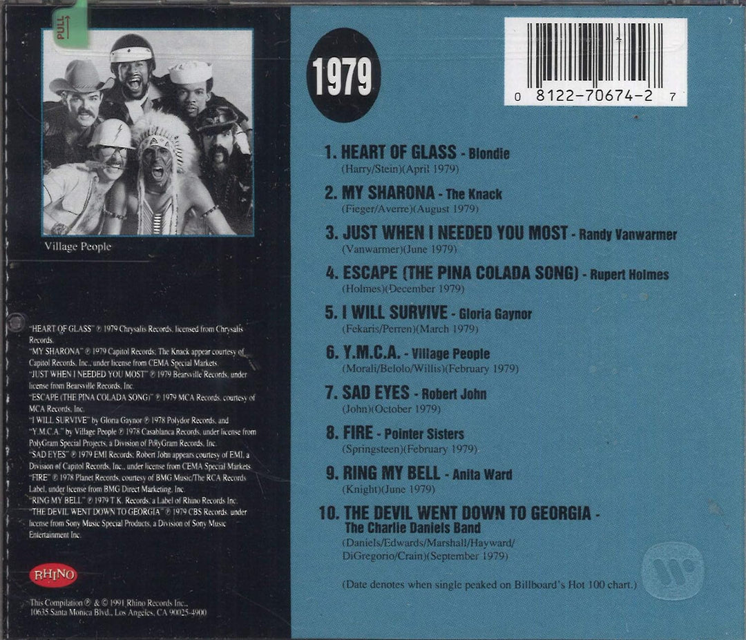 Billboard Top Hits 1979, Audio-CD