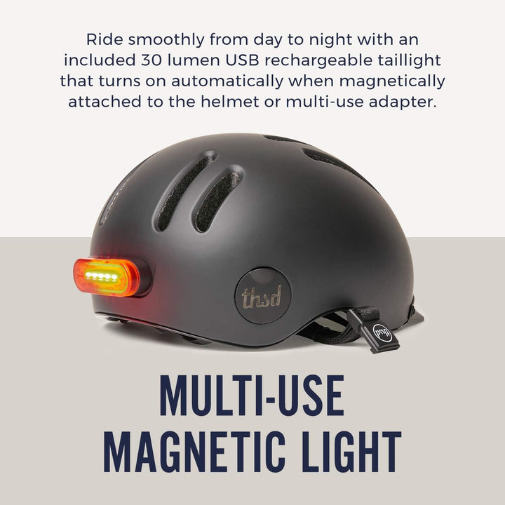 Thousand Chapter MIPS Fahrradhelm für Erwachsene, LED-Rücklicht, Radfahren &amp; Fahrradsicherheitszerti