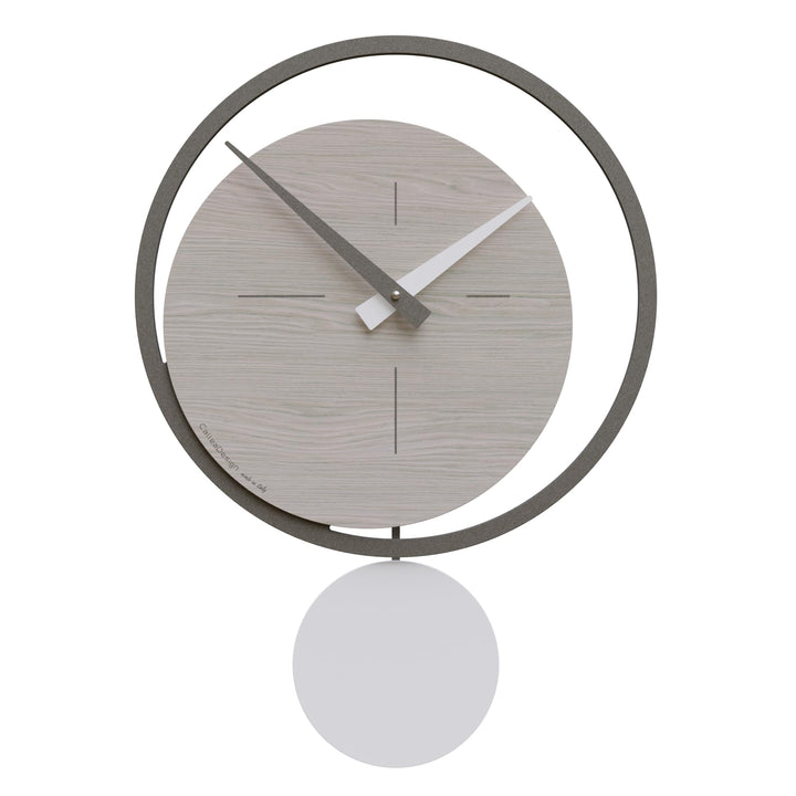 CalleaDesign - Eclipse Pendeluhr, Eiche Breeze, Eiche Breeze