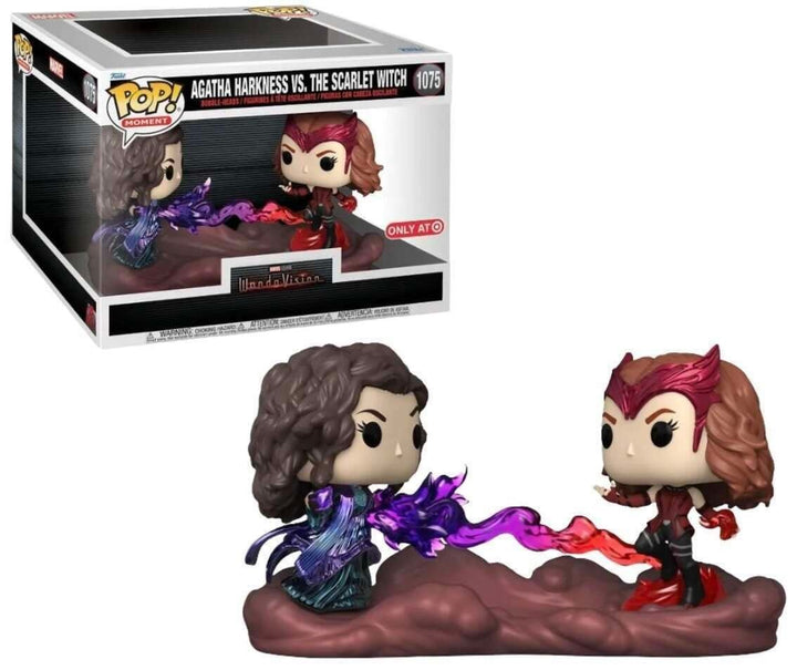 Funko Pop! Moment: Marvel - Wanda Maximoff VS Agatha - WandaVision - Vinyl-Sammelfigur - Geschenkide