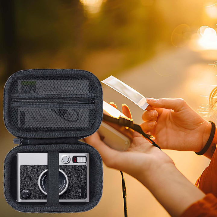 Hart Schutz Hülle Etui Tasche für INSTAX Mini EVO Instant Camera (Braun), Braun