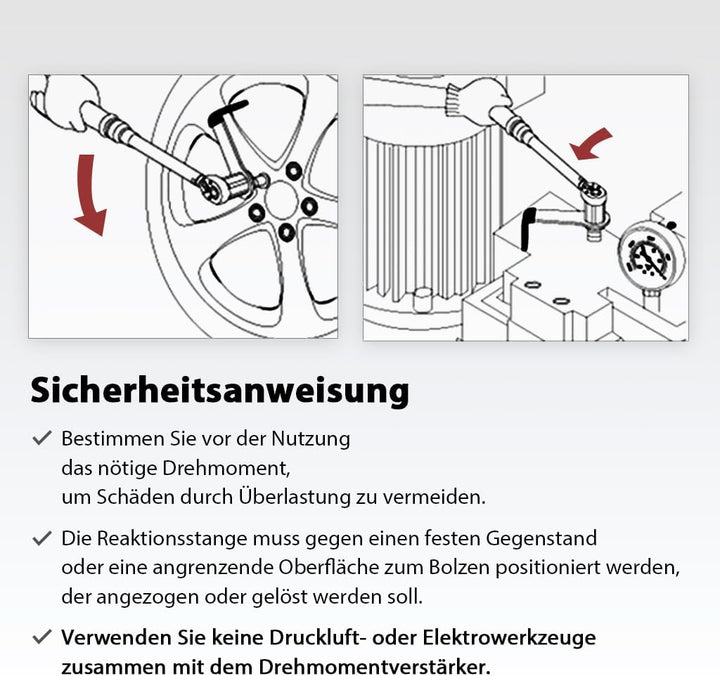 FIRSTINFO F3220DF | 1/2" | Drehmomentverstärker | Drehmomentvervielfältiger | 3.4:1, 800 NM Output: