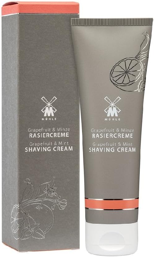 MÜHLE NEO Bundle - 4 tlg. Set – Rasierhobel verchromt, Klingen, Creme, After Shave - geschlossener K