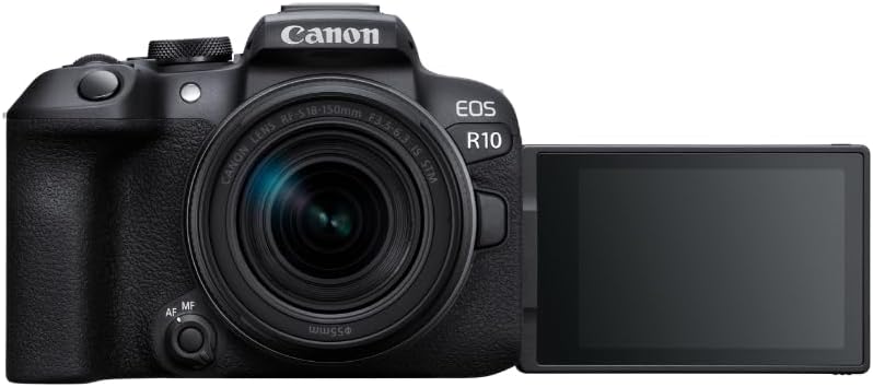 Canon EOS R10 Kamera spiegellose Camera + RF-S 18-150mm F4.5-6.3 is STM Objektiv schwarz & RF 100-40