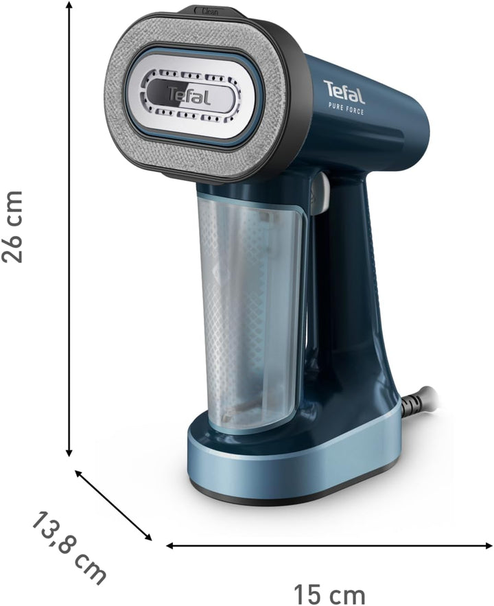 Tefal Pure Force 3-in-1 Dampfbürste, Keramik-Bügelsohle, 35 g/Min. Dampfleistung, 90 g/Min. Dampfsto