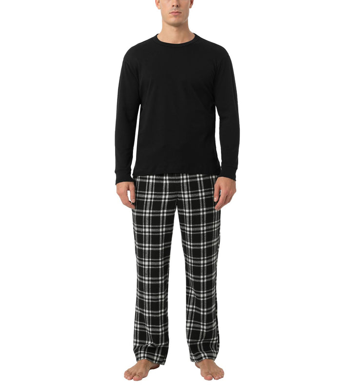 LAPASA Herren Pyjama-Set Schlafanzugset (Extra Warm Flecce Set M129, Wärmer Flanell Set M95, Warm Fl