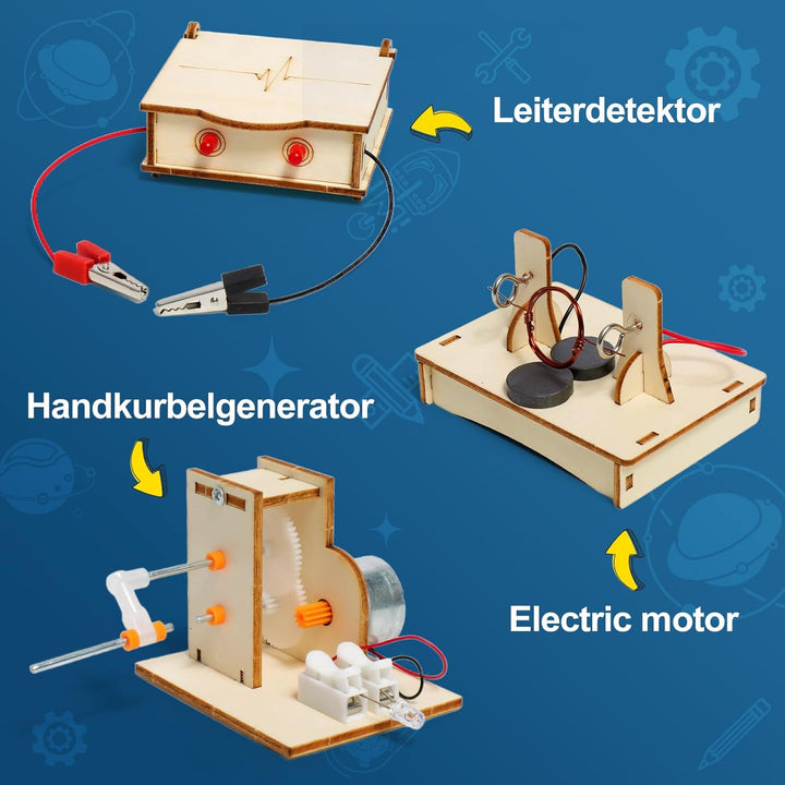 Experimente für Kinder ab 8 9 10 11 12 13 14, Elektronik Baukasten, Experimentierkasten, Elektro Bau