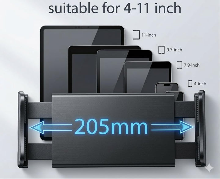Kamakah Auto-Tablethalter – iPad- und Smartphonehalterung für Geräte von 4,7 bis 10,5 Zoll, passend