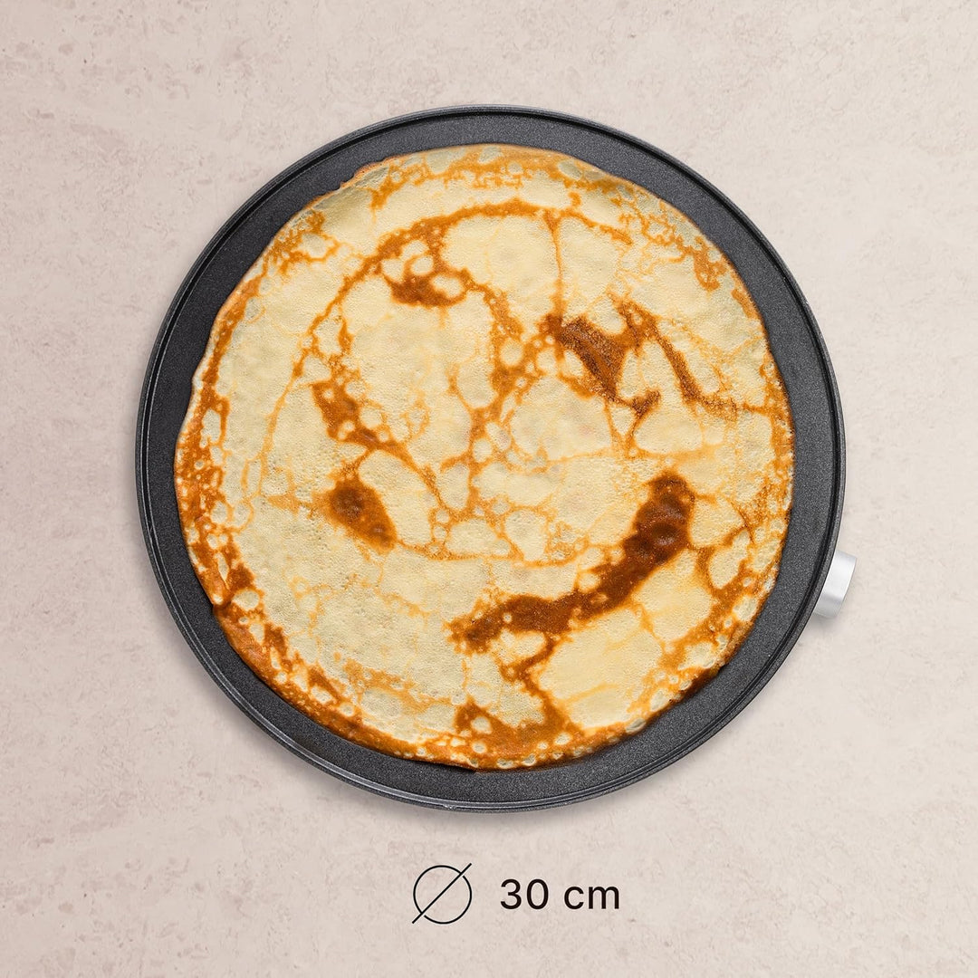 Ufesa Crêpes-Maker Dolcevita 1000W, Antihaftplatte 30cm, Einstellbare Temperaturregelung, Kontrollle