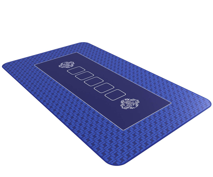 Bullets Playing Cards Profi Pokermatte blau in 100 x 60cm eigenen Pokertisch - Deluxe Pokertuch – Po