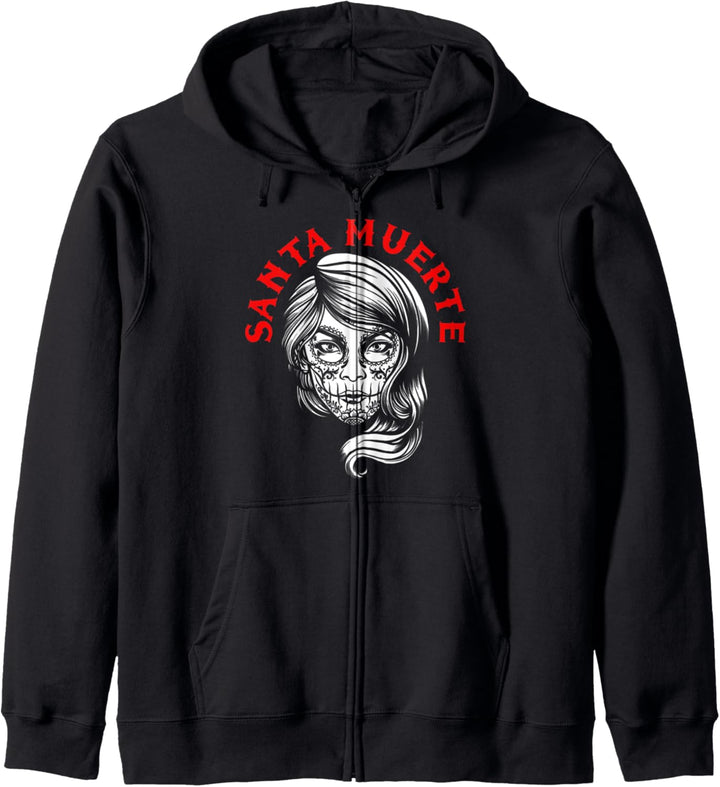 Santa Muerte Calavera Skelett Mexiko Totenkopf Tod Mexikaner Kapuzenjacke