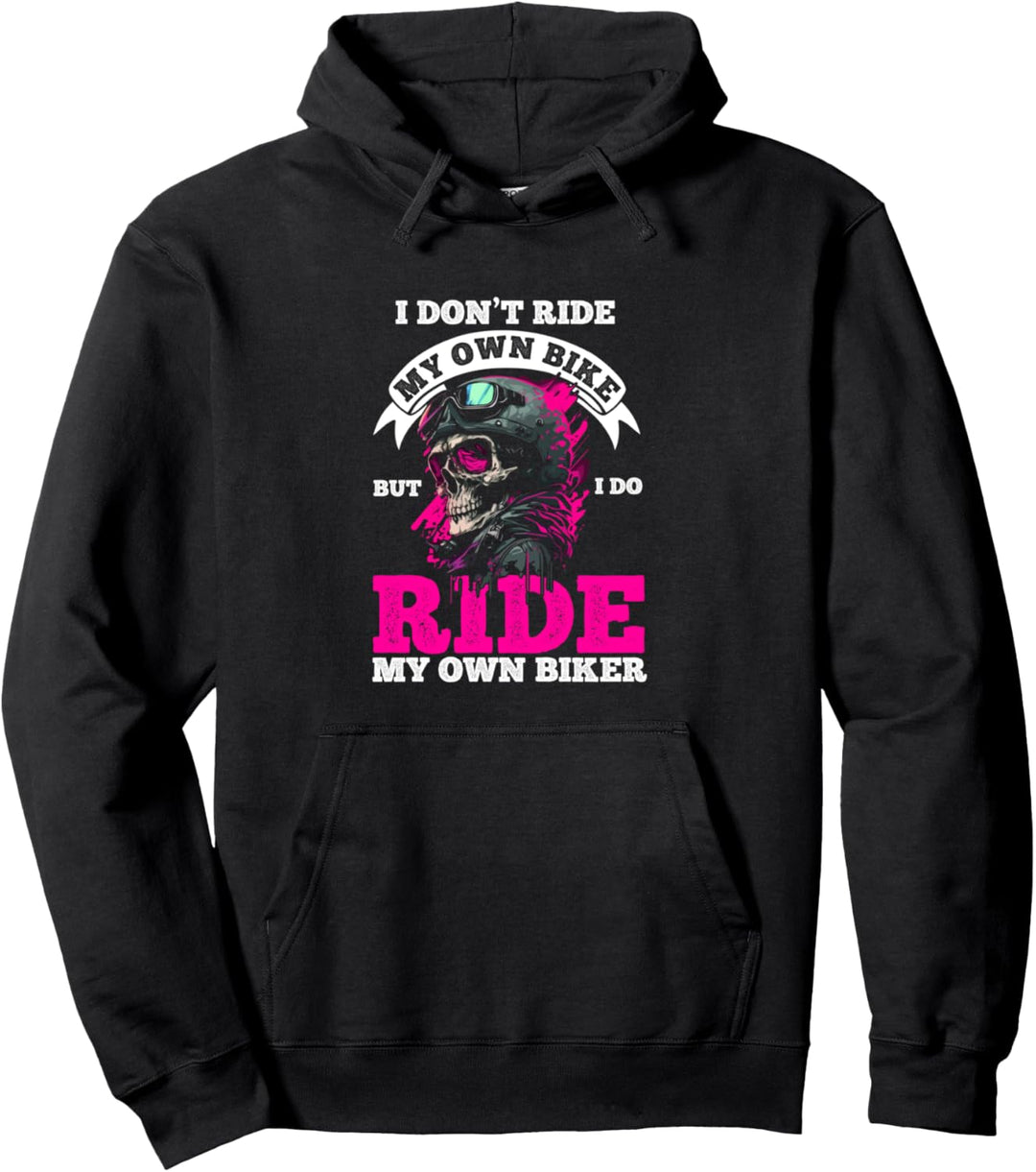 Biker Motorrad Slogan Motorradhemd für Frauen Pullover Hoodie