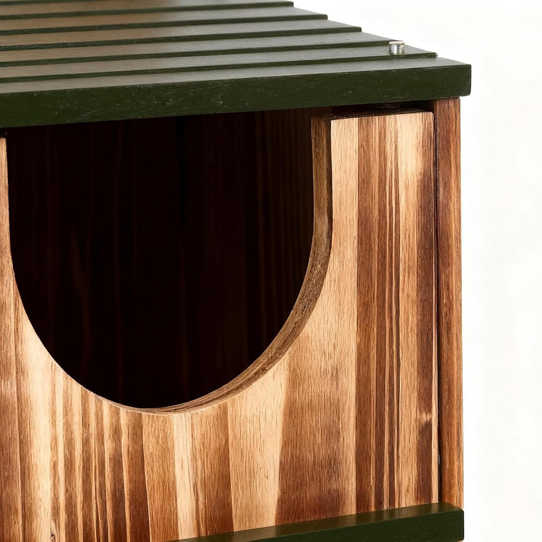 Eulen Nistkasten Rustikaler Unterschlupf aus Holz